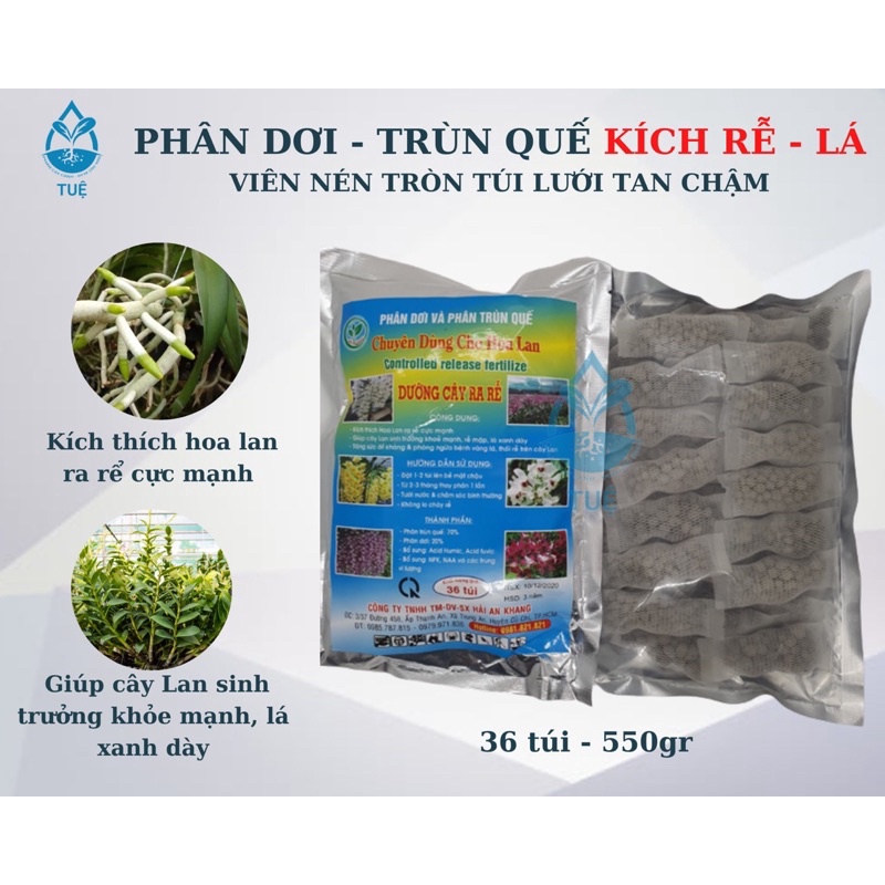 Phân bón hoa lan kích thích ra hoa và dưỡng cây ra rể tan chậm