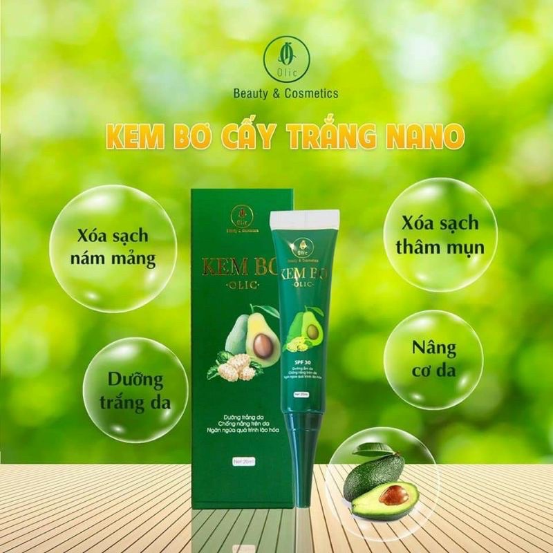 Kem Bơ Cấy Trắng Nano Olic [ Mua3 Tặng 1 ]