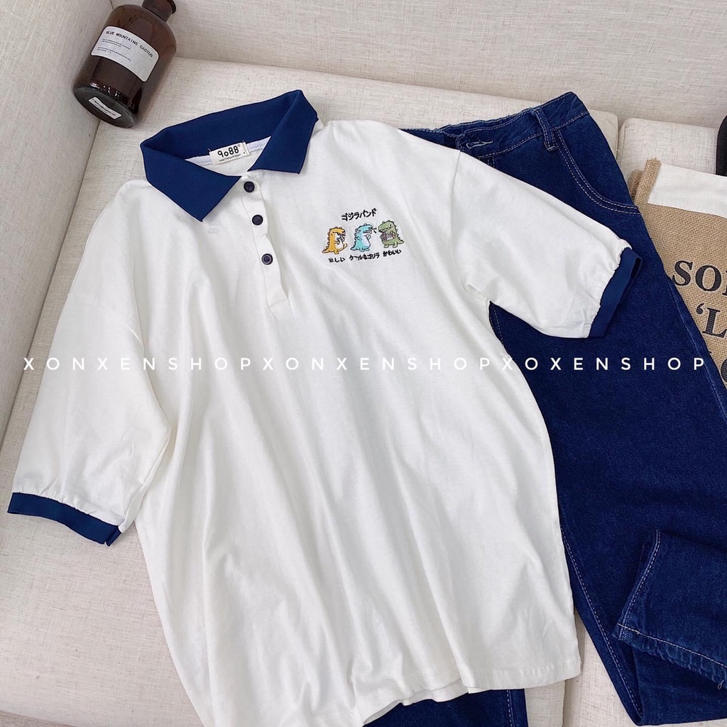 Áo thun có cổ nữ áo thun polo dễ thương chất cotton thoáng mát XONXEN SHOP free size mã 1152