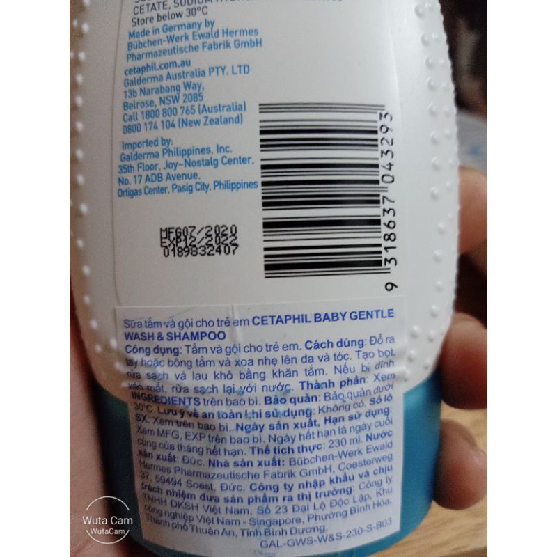 Sữa tắm Cetaphil dành cho trẻ sơ sinh