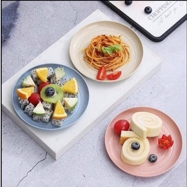 Set 6 Đĩa Tròn Nhựa Chiết Xuất Lúa Mạch