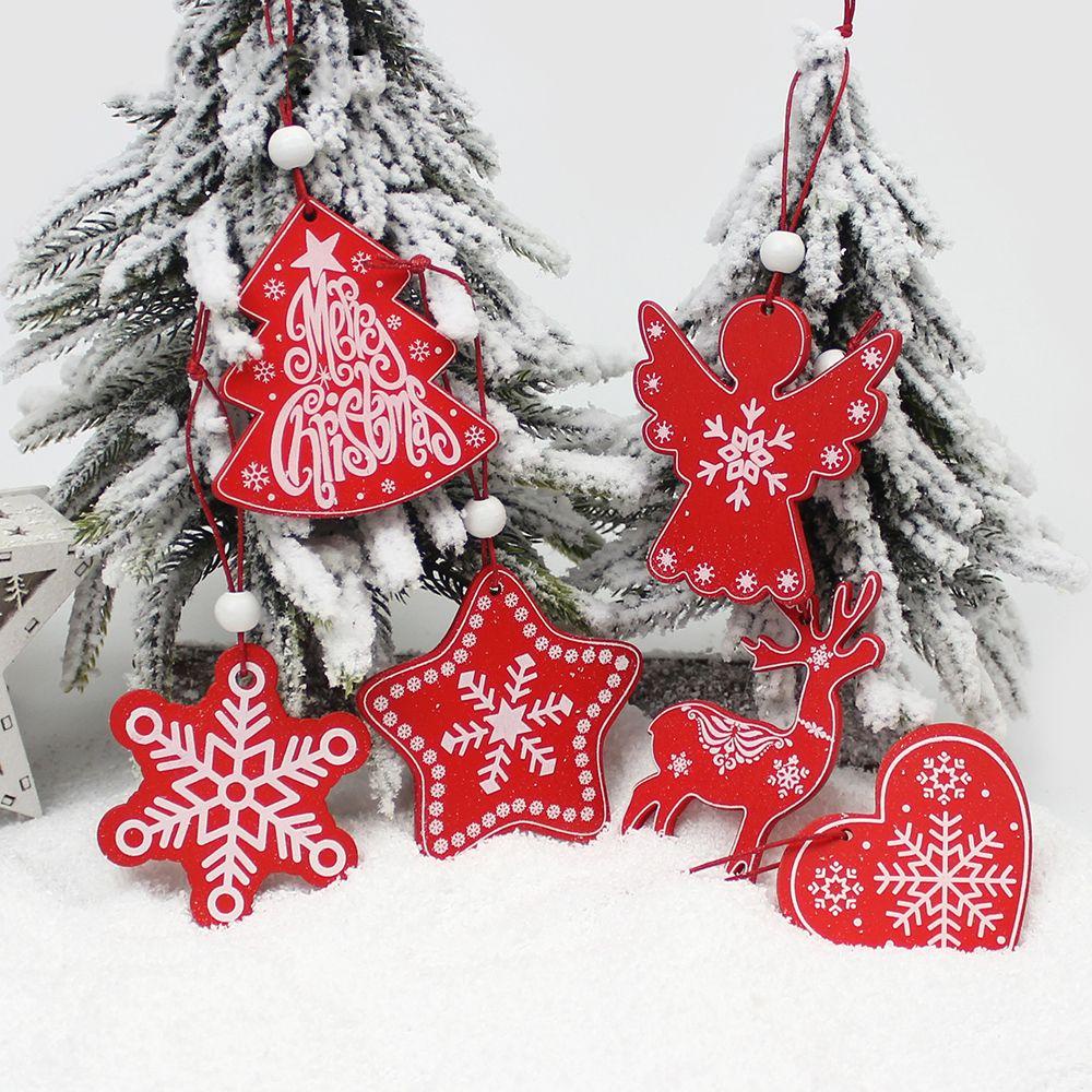 Set 10 Bông Tuyết / Nai Sừng Tấm Trang Trí Cây Thông Noel