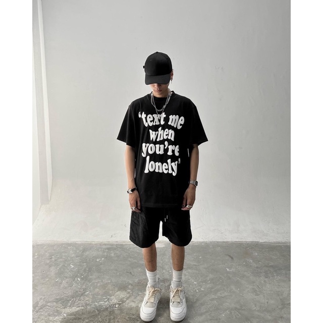 Áo Thun Young Green “text me when you’re lonely”