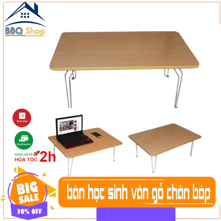 BÀN GẤP VÂN GỖ KIỂU CHÂN BÓP CHO HỌC SINH bbqmart68