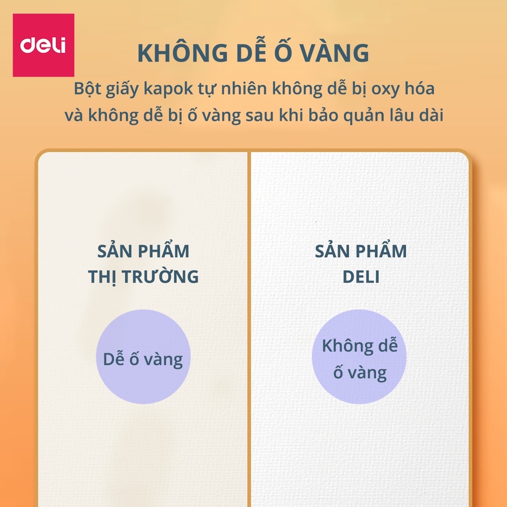 Giấy vẽ màu nước chuyên dụng Deli cao cấp - Khổ giấy đa dạng phù hợp nhiều nhu cầu hội họa khác nhau - 73917/73918/73920