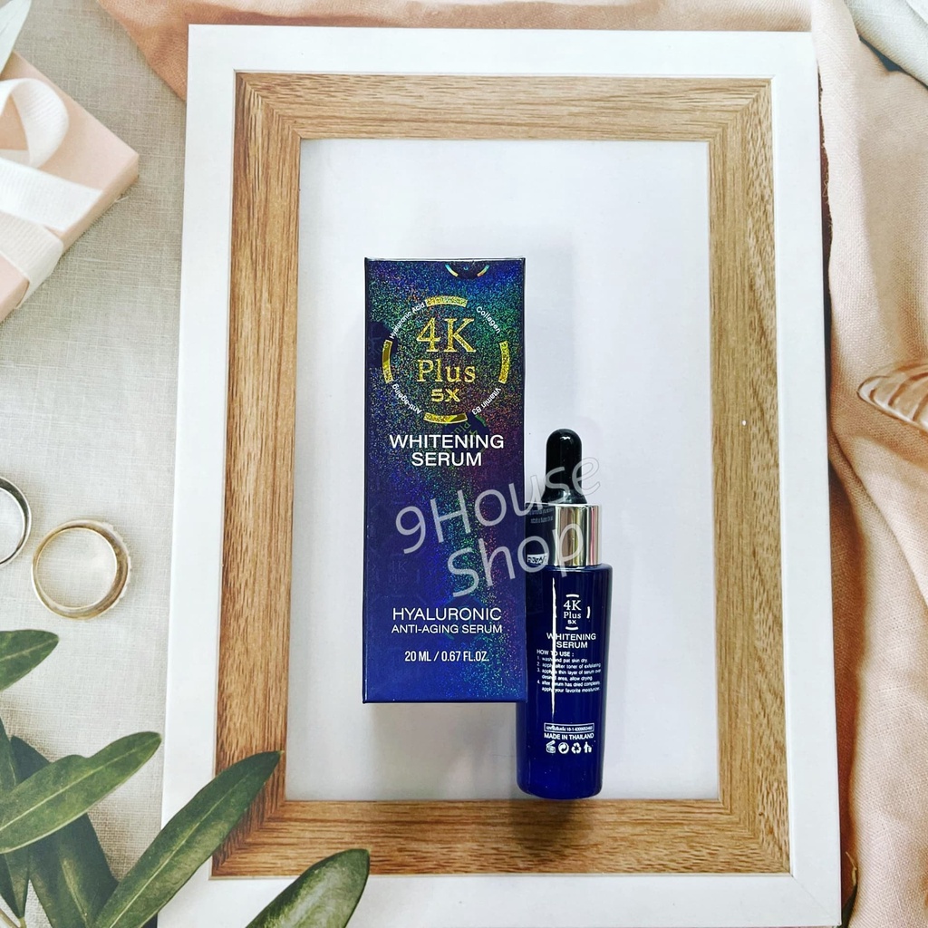 01 CHAI Serum Trắng Da Mặt 4K Plus 5X Whitening 20ml Thái Lan