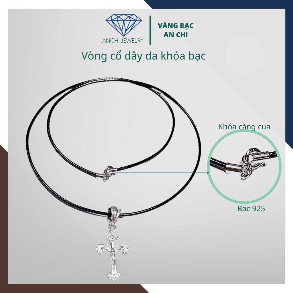 Vòng cổ dây da đeo mặt dây chuyền / mặt phật, Anchi jewelry