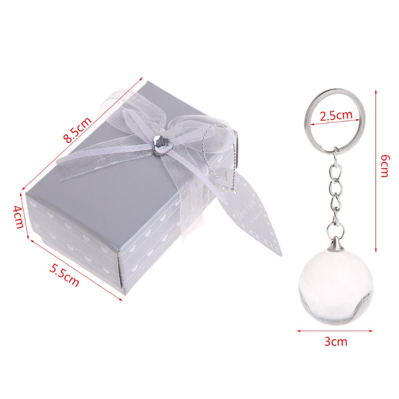 QQ Móc Khóa Mặt Quả Địa Cầu Pha Lê 3D Sáng Tạo