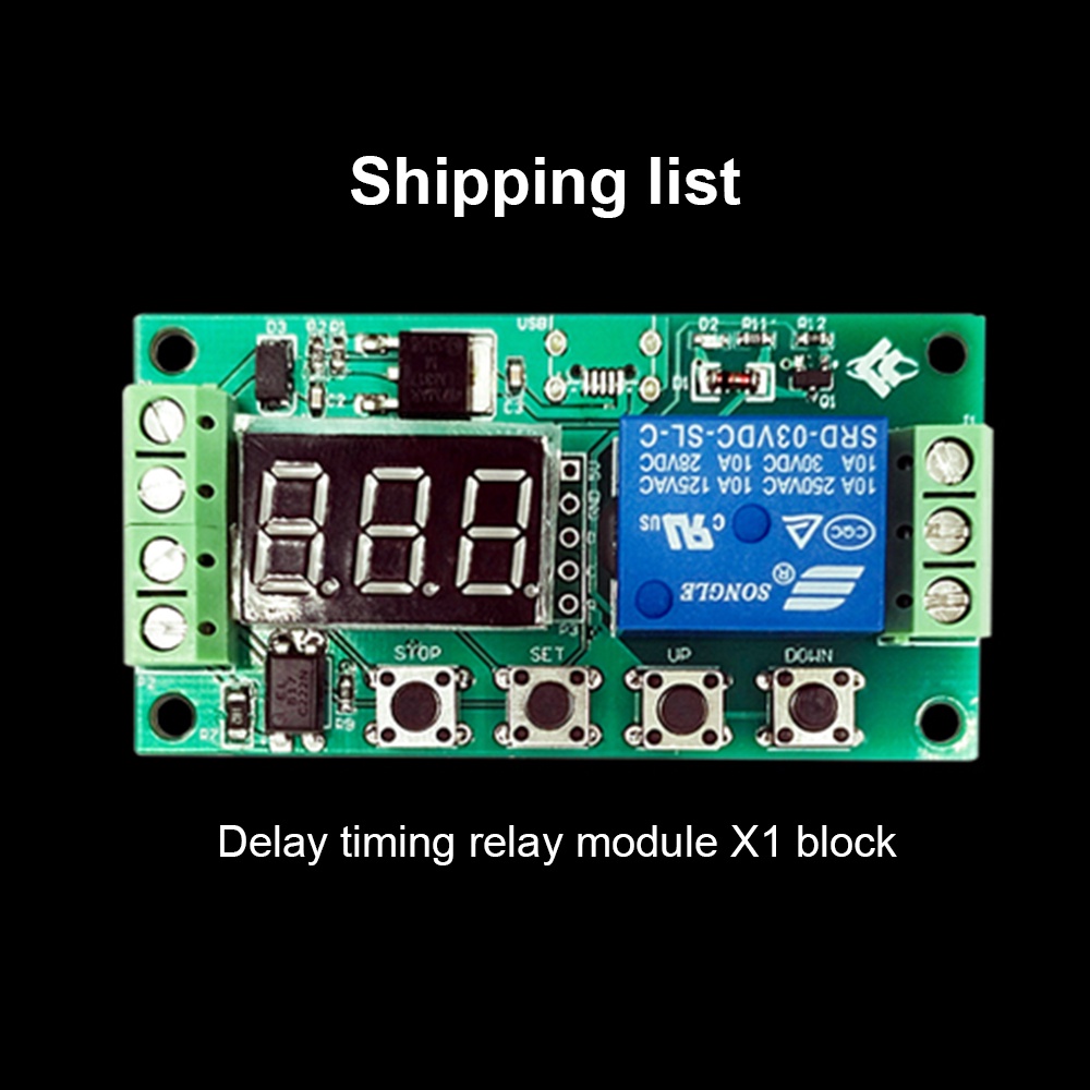 Mô đun chuyển tiếp rơ le hẹn giờ PCBFUN DC 5V-30V tiện lợi