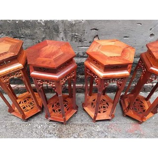 Đôn gỗ hương cao 60cm mặt 32cm