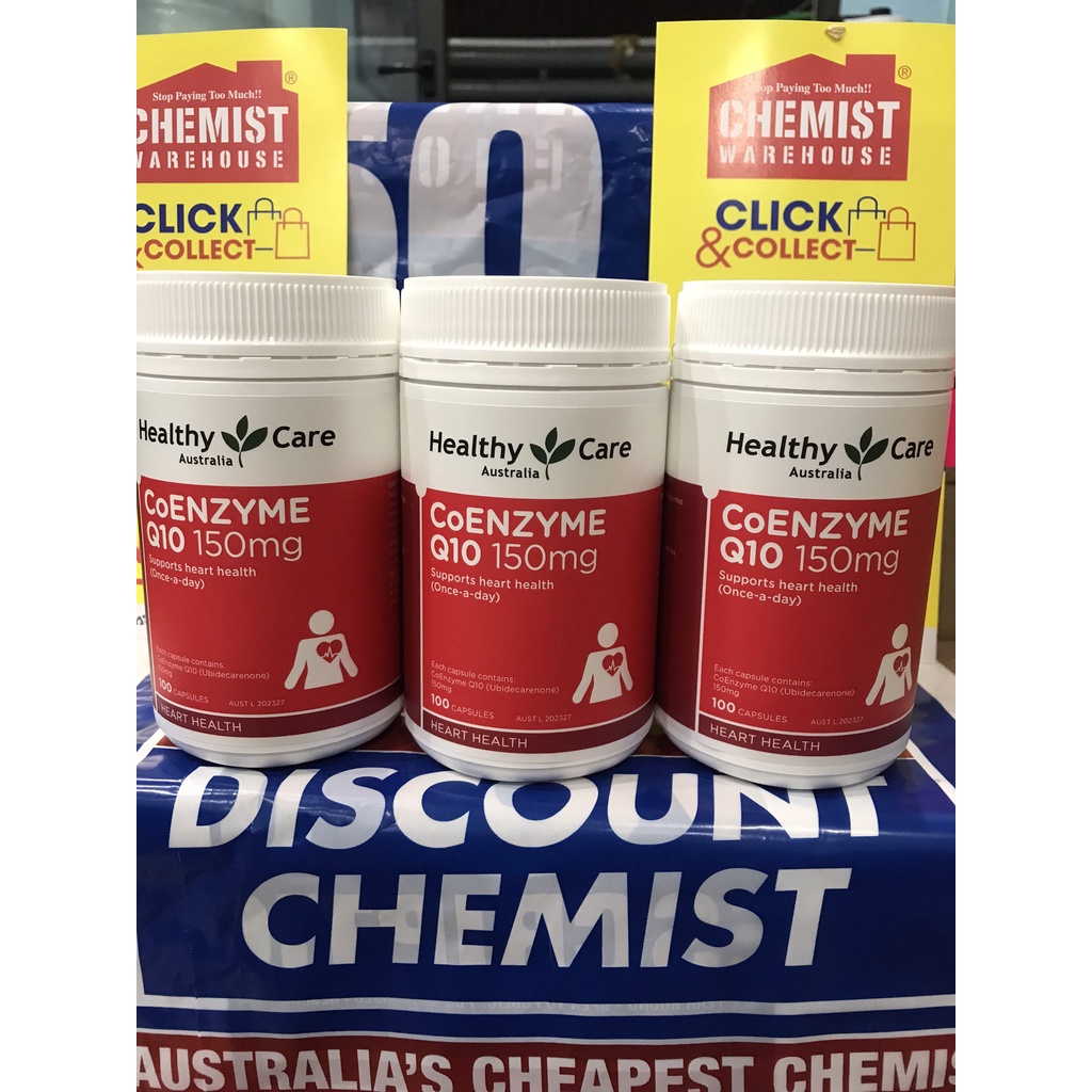 Viên uống bổ tim Úc Healthy Care CoEnzyme Q10 150mg 100 Viên date xa 2024