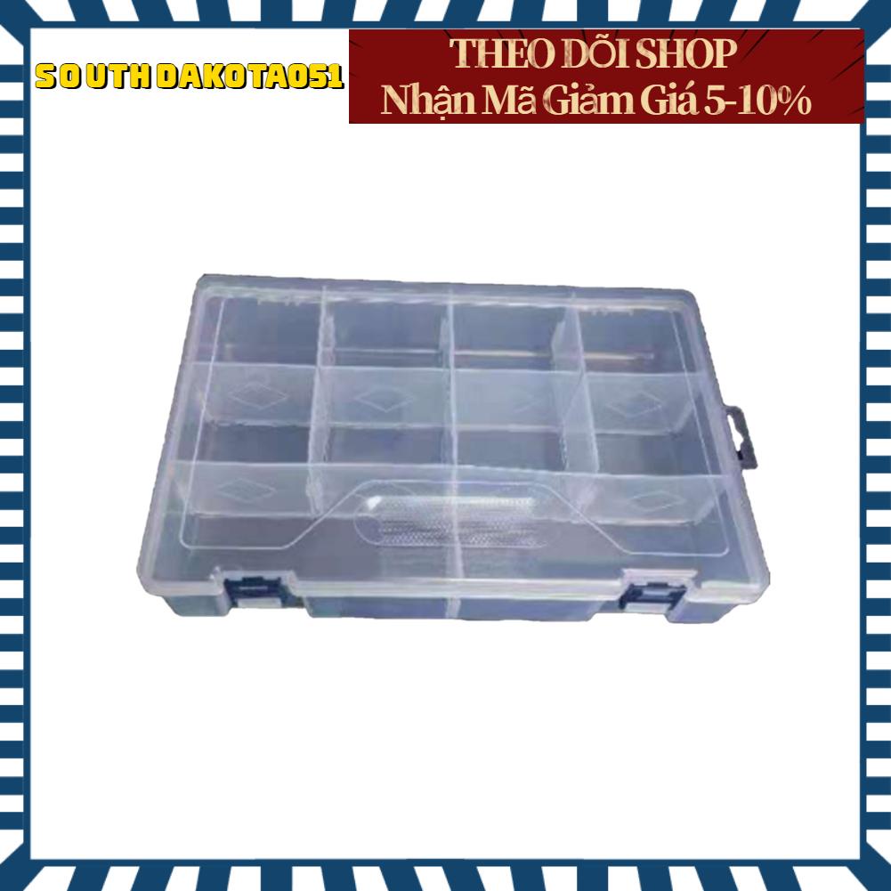 Southdakota051 10 Grids Clear Storage Box Detachable Jewelry Beads Organiser Container Case for DIY Crafts