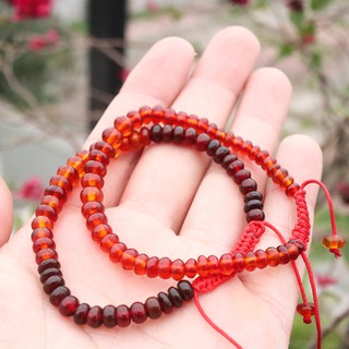 Vòng tay hổ phách mật ong 5 ly