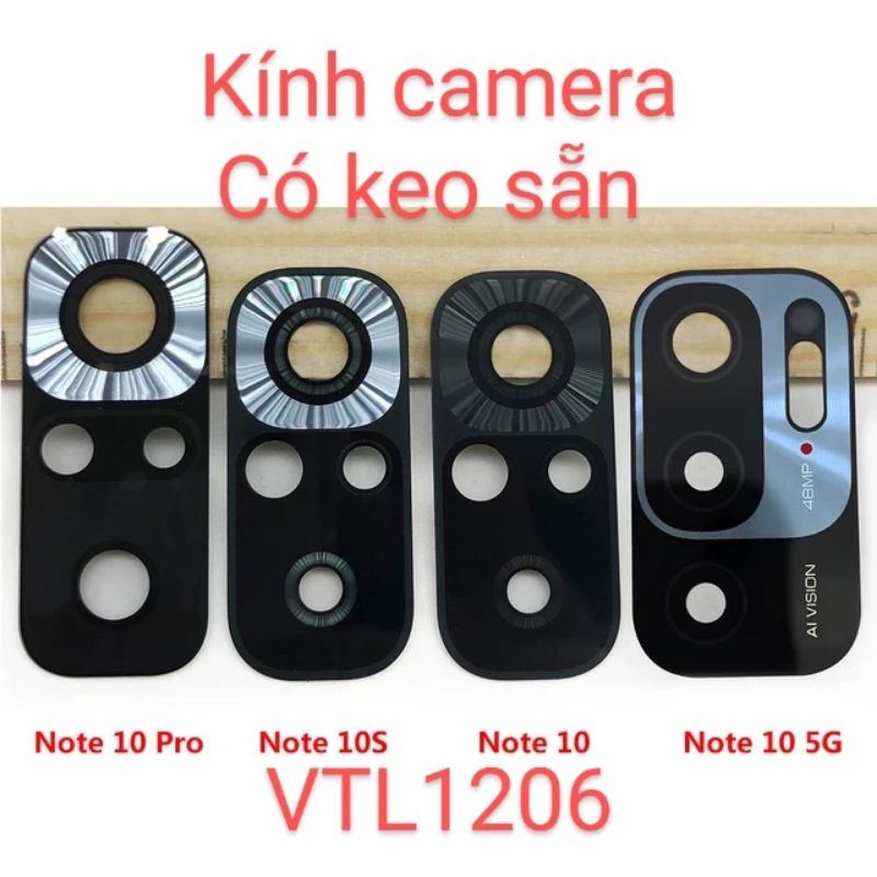 Kính camera Note 10 10S 10 5G 10Pro 10T pro
