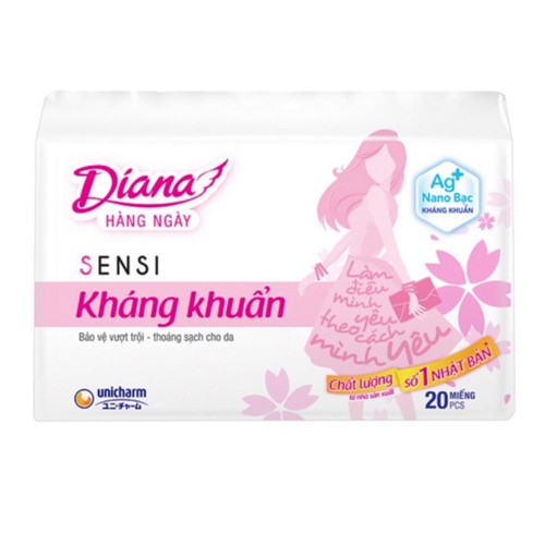 Băng vệ sinh Diana Sensi Cool Fresh siêu mỏng 8 miếng