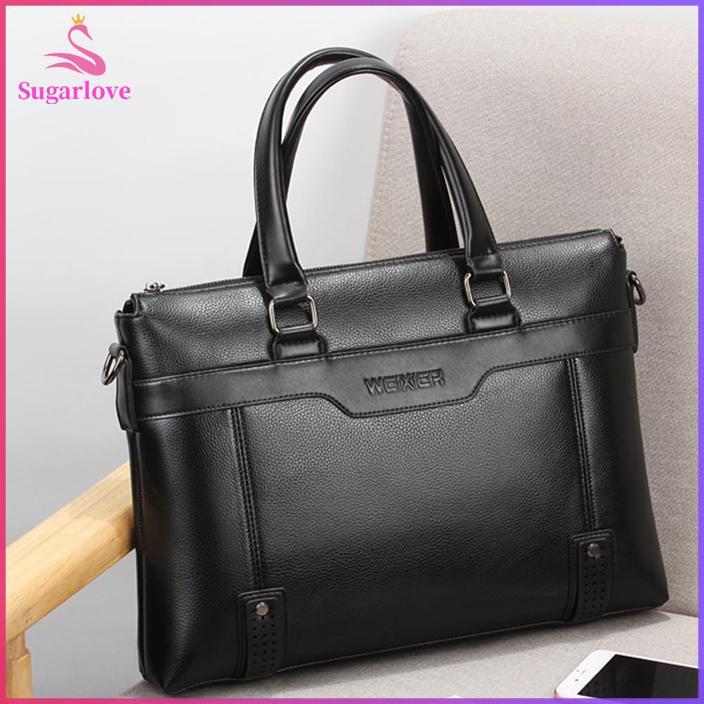 Beautiful ❤SG Business Casual Men Briefcase Crossbody Laptop Bag Travel Leather Handbag