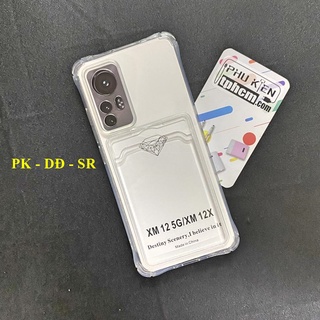 Ốp Lưng Xiaomi 12 Dẻo Trong Chống Sốc Đựng Card