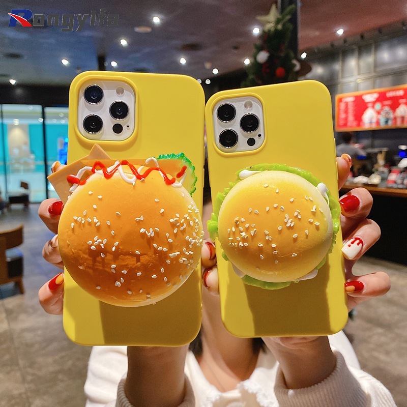 Ốp Lưng Tpu Mềm Có Giá Đỡ Hình Bánh Mì 3d Dễ Thương Cho Oppo F11 Pro A83 A1 F7 F5 F1S A57 A39 A37 Neo 9 R9S F1 R11S Plus K1