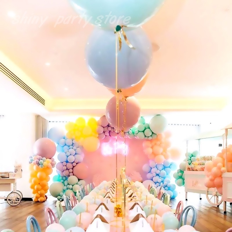 Bong Bóng Cao Su 18 Inch Màu Sắc Kẹo Ngọt Trang Trí Tiệc Sinh Nhật Đám Cưới Giáng Sinh