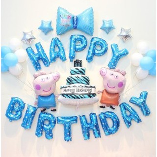 chữ sinh nhật hình peppa