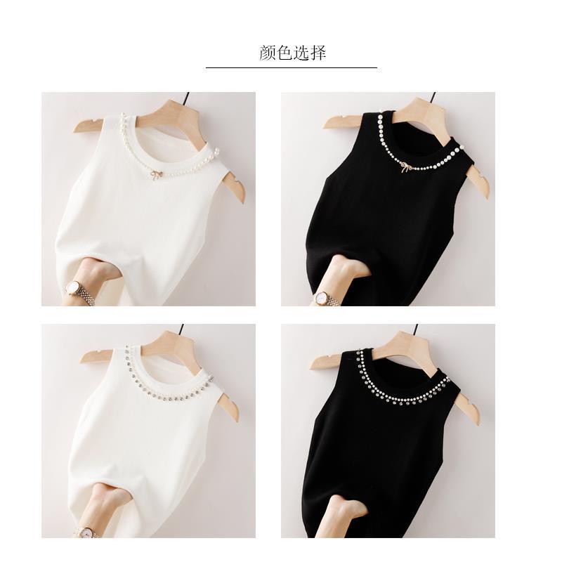 Summer close-fitting short Beaded camisole