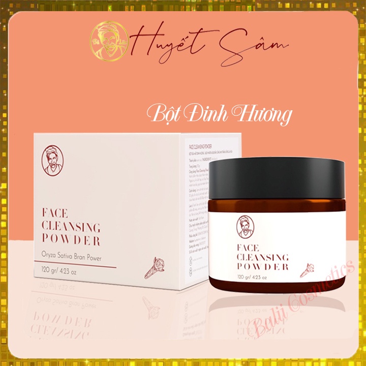 Bột rửa mặt đinh hương Bà Lão sạch nhờn, bụi bẩn, căng mịn trắng hồng làn da - Face Cleansing Powder 120g