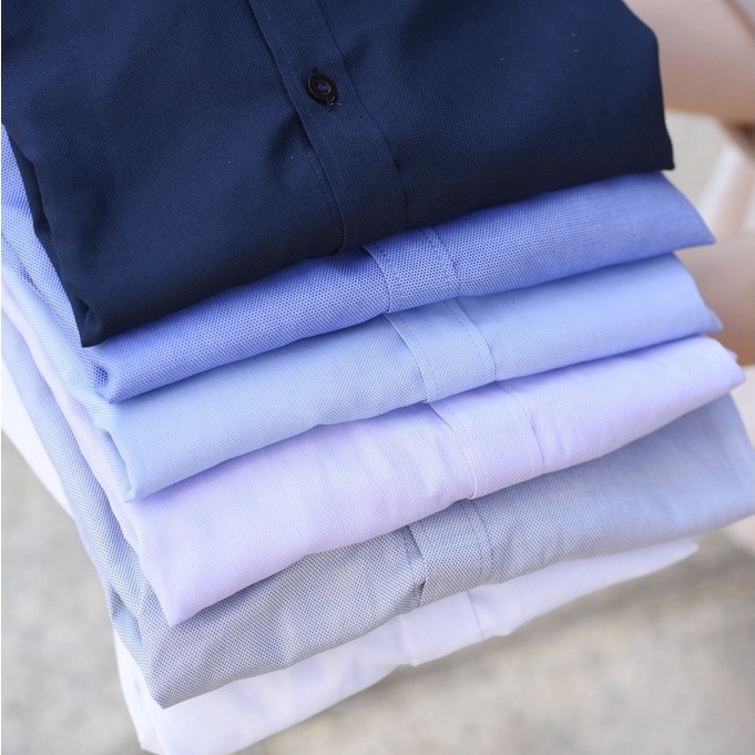 Áo sơ mi nam The GMEN Hạt gạo chống nhăn thoáng mát, bề mặt dệt tổ ong độc đáo