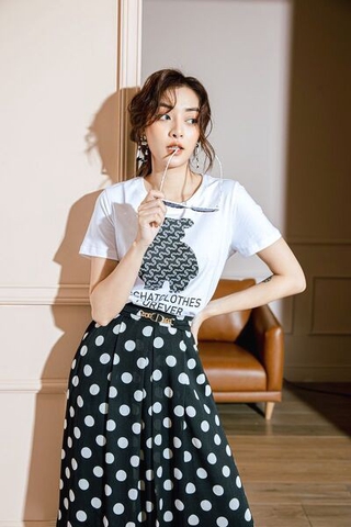 Áo thun T-shirt in gấu Cchat