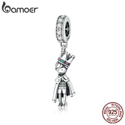 Mặt phụ kiện Hoàng tử biển Bamoer SCC1584 bạc sterling 925 tự làm cho vòng tay hoặc vòng cổ chính hãng 2020