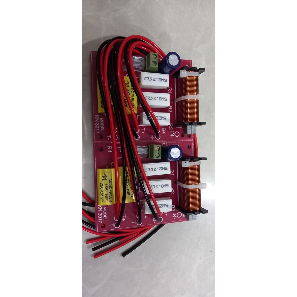 Mạch phân tần loa 1 bass 2 treble