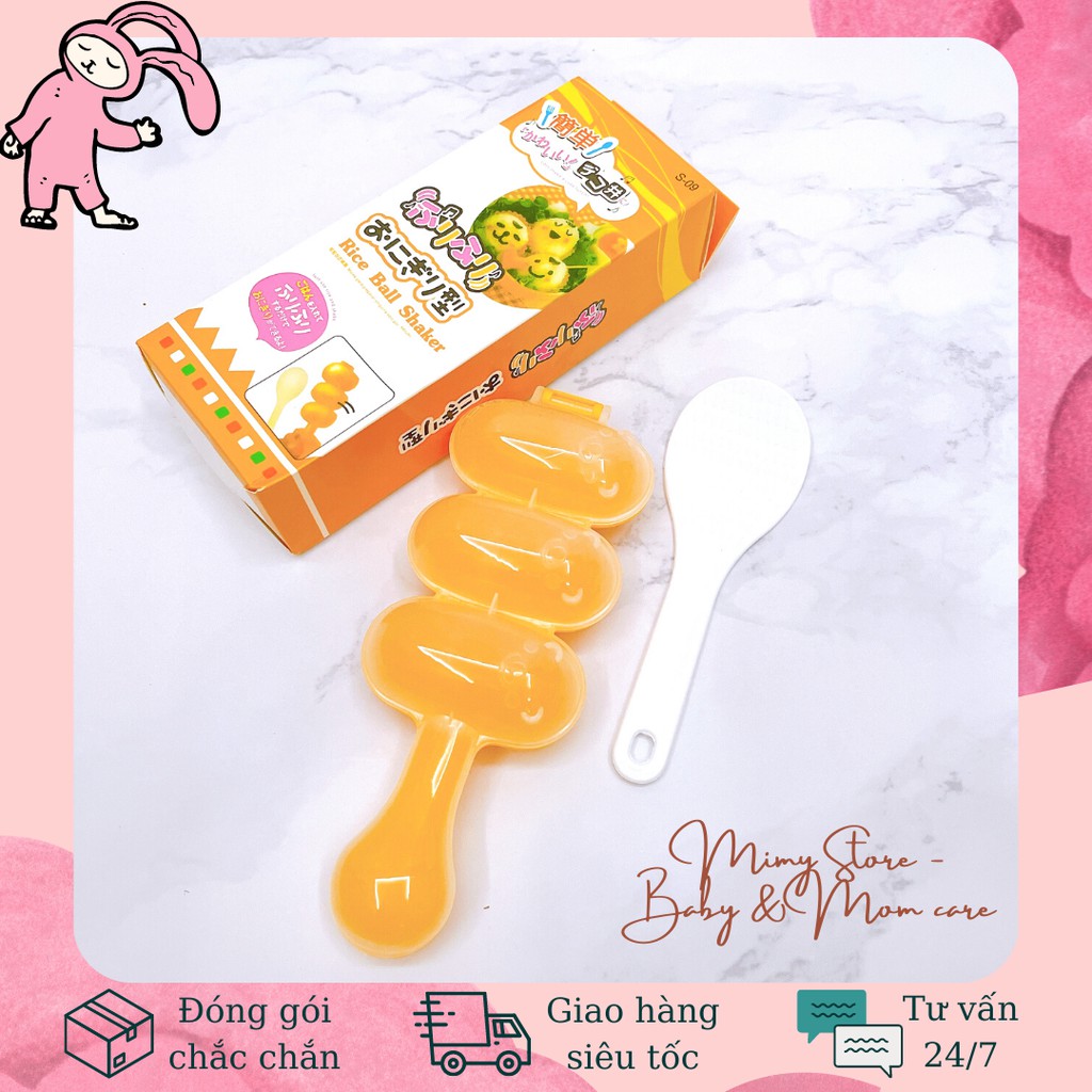 Khuôn Tạo Hình Cơm Nắm Cho Bé Ăn Dặm