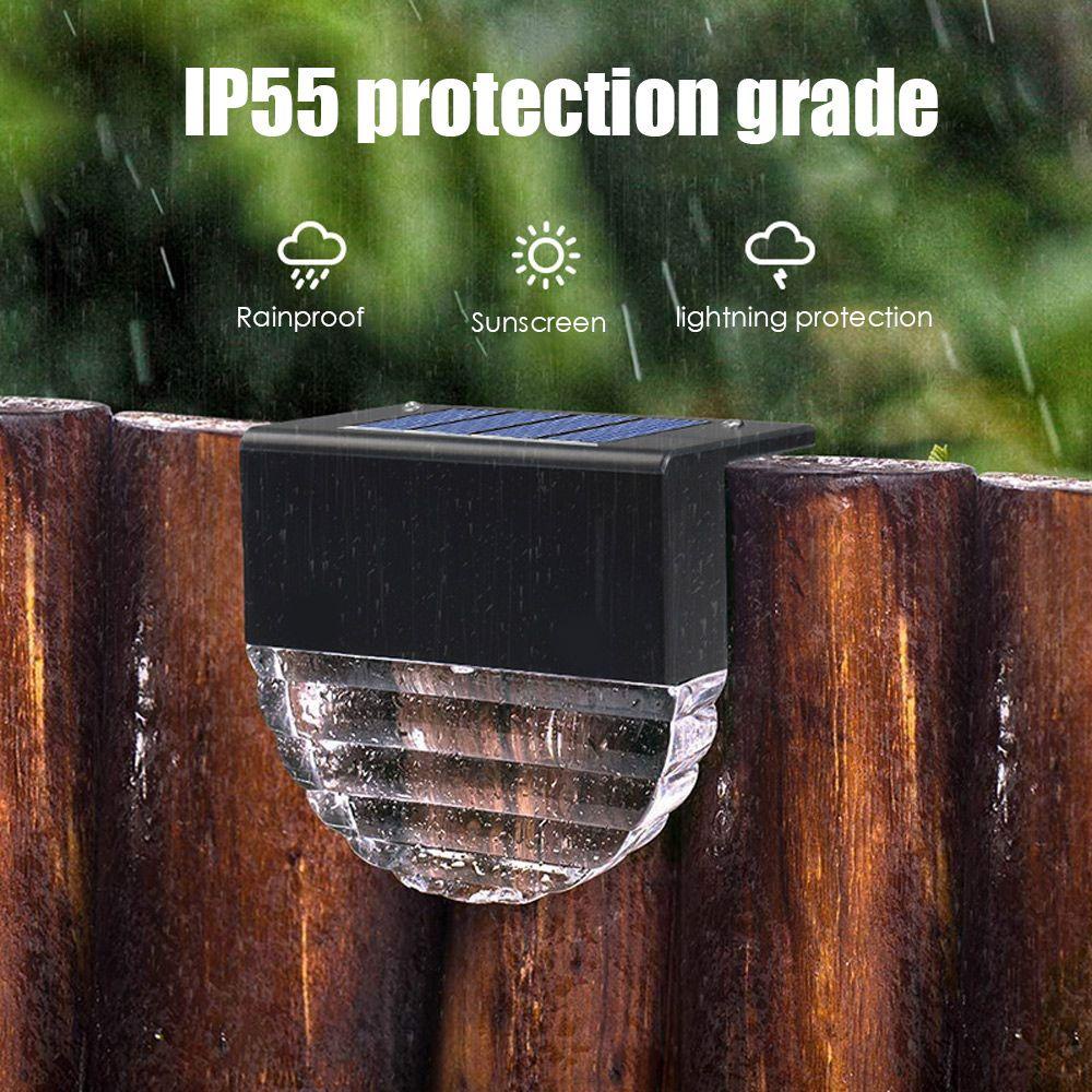 GOGOUP Đèn LED Năng Lượng Mặt Trời Chống Thấm Nước Chiếu Sáng Cầu Thang Ngoài Trời
