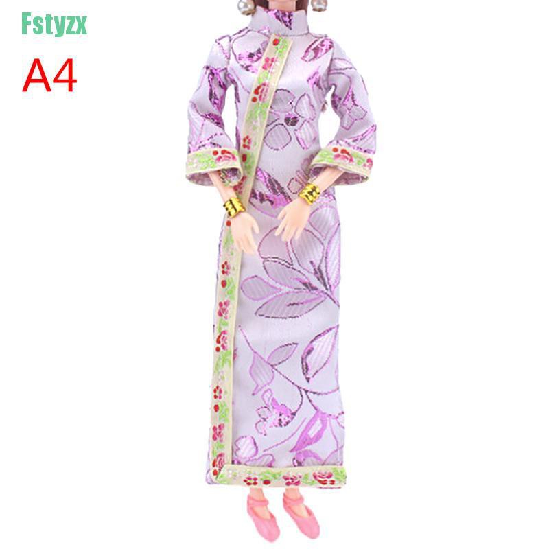 fstyzx Doll handmade unique dress clothes for chinese traditional dress cheongsam