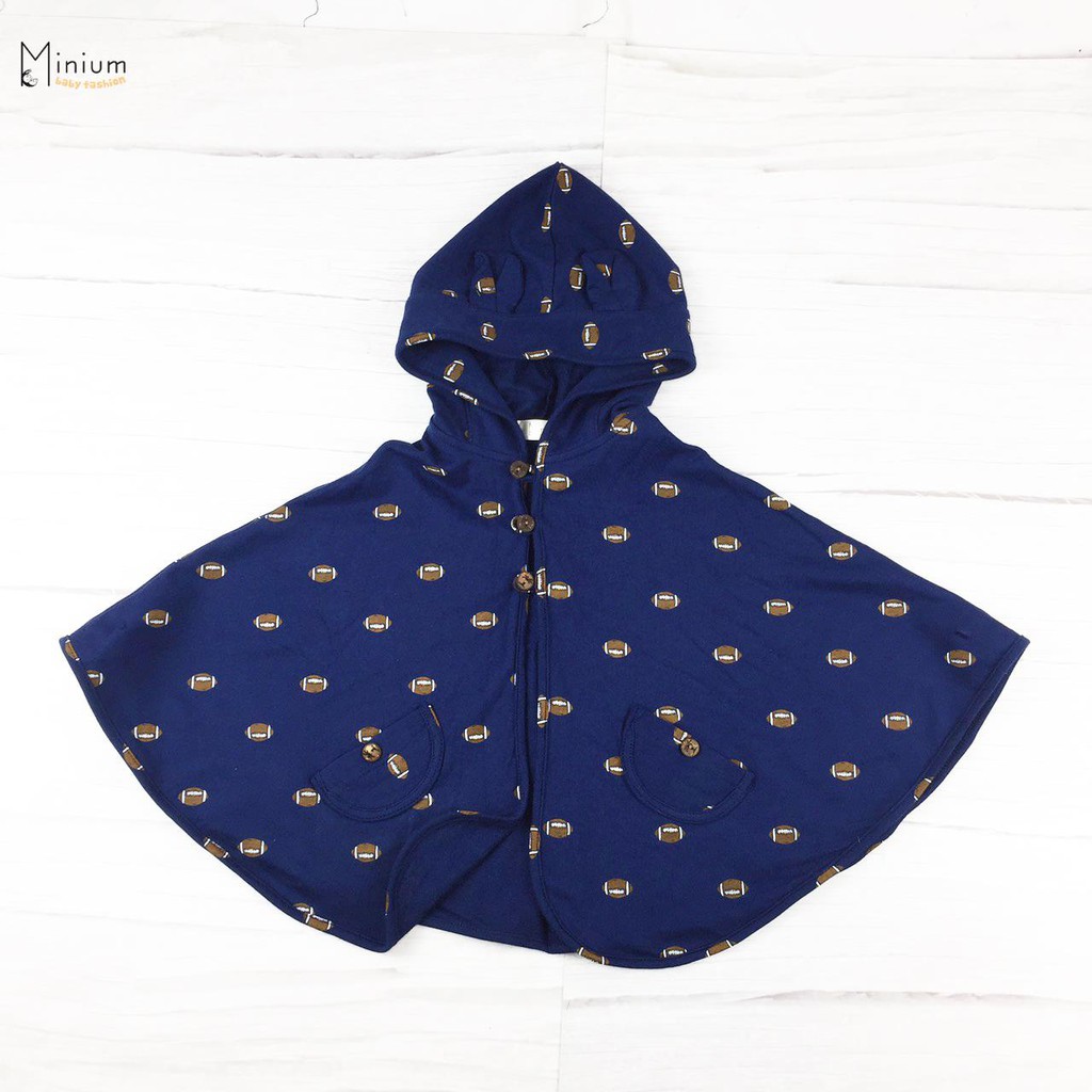 Áo Choàng Chống Nắng Cho Bé Trai, Bé Gái, Áo Cánh Dơi Ponchoni, Chất Liêu Cotton , thoáng mát (Size 0-6 tuổi)