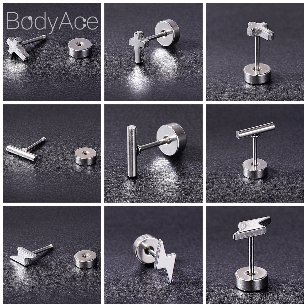 1 Khuyên Vành Tai Hình Hoa Hồng Và Bướm 20G Thời Trang