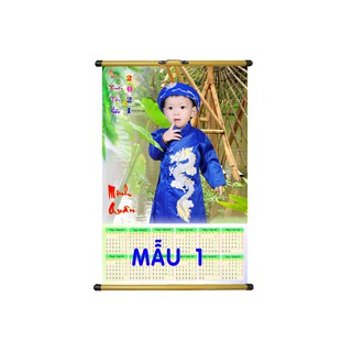 LICH TREO TƯỜNG 40 X 60CM , in lên trên giấy ảnh bóng đẹp, cán màng mờ chống nước + sáo treo.