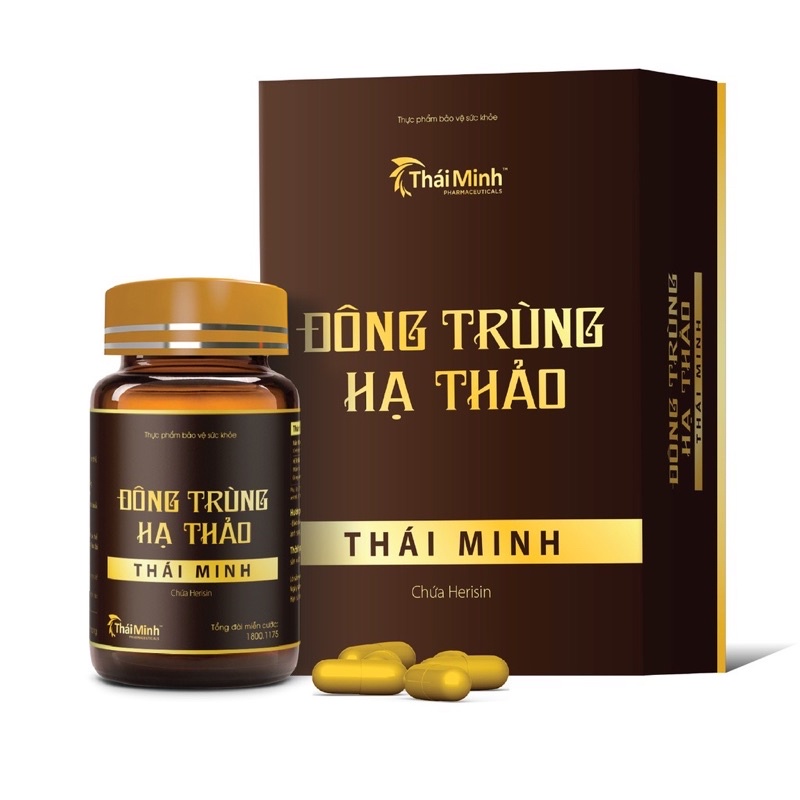 Viên uống / Trà Đông Trùng Hạ Thảo Thái Minh (Hộp 30 viên / Hộp 20 gói trà túi lọc)