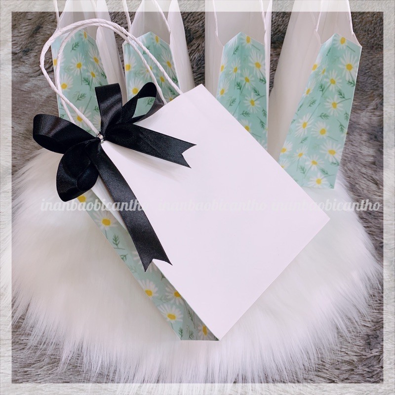 combo 100 túi giấy kraft ngang 16 cao 18 hong 8cm đựng quà tặng, mỹ phẩm, phụ kiên