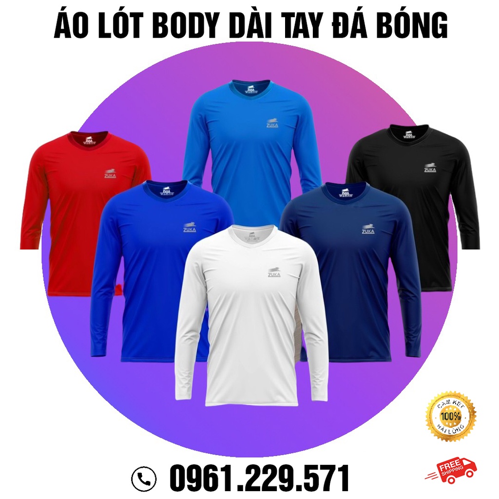 Áo Lót Body Tay Dài Đá Banh-Tập Gym-Đá Bóng-Chạy Bộ | Áo Giữ Nhiệt Cao Cấp