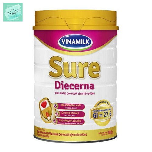 Sữa Bột Vinamilk Sure Diecerna Hộp Thiếc 900G - Lulu Mart