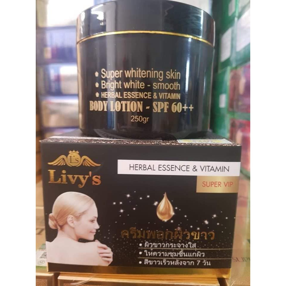 KEM BODY LIVY'S ĐEN THÁI LAN, SIÊU TRẮNG DA MỊN DA CHỐNG NẮNG | BigBuy360 - bigbuy360.vn