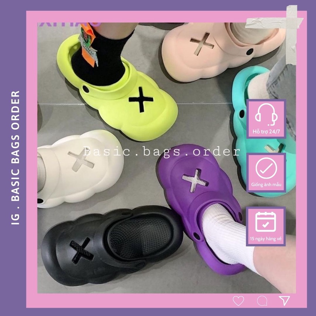 Dép sục cross chữ x dép đi chơi đi trong nhà