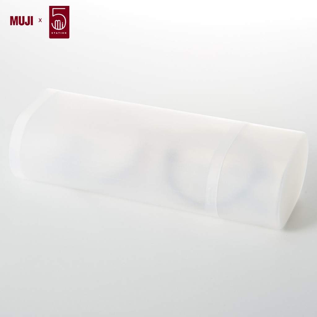 Hộp Bút Nhựa Muji - Hàng Chính Hãng