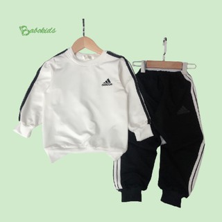 Set thể thao adidas phong cách hàn quốc cho bé trai bé gái từ 20-35kg [DC5353] [S]