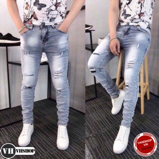 [Hàng Đẹp Rẻ] Quần Dài Jeans Nam phong cách Hàn Quốc, Quần Jeans Nam Chất Vải Jeans dày mịn đẹp mê