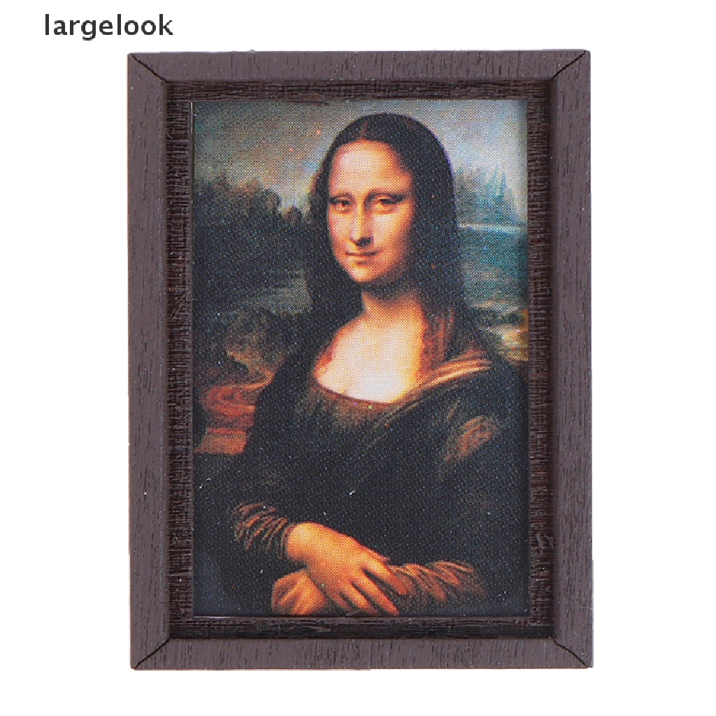 [Lớnlook] Khung Ảnh Sơn Dầu Trang Trí Nội Thất Nhà Búp Bê ♨Nóng Bỏng