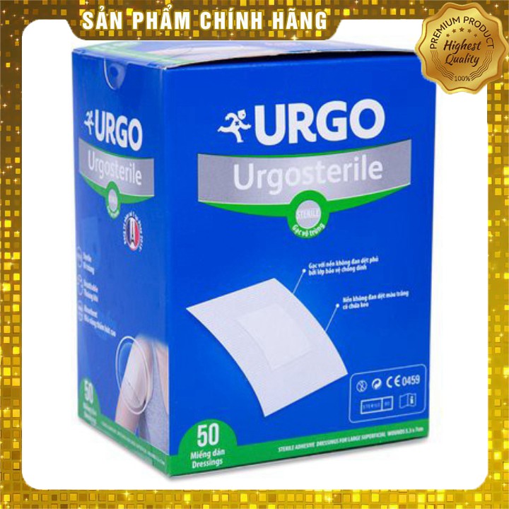 BĂNG DÁN CÓ GẠC URGOSTERILE 53X70MM(combo 10 miếng)