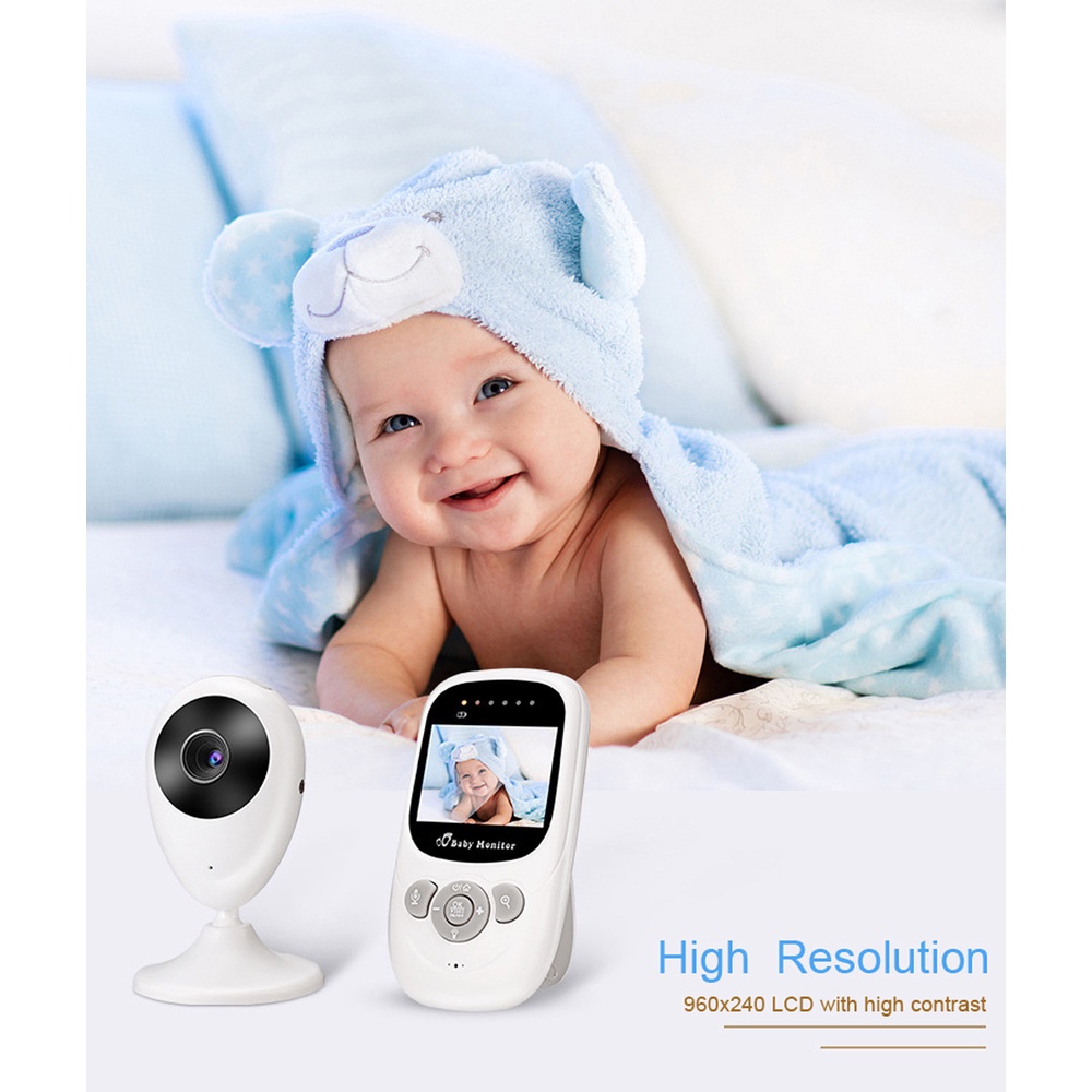 Máy báo khóc Baby Monitor JP808 PRO camera giám sát bảo vệ an toàn cho trẻ không dây, tín hiệu bắt xa ổn đinh (tặng quà)