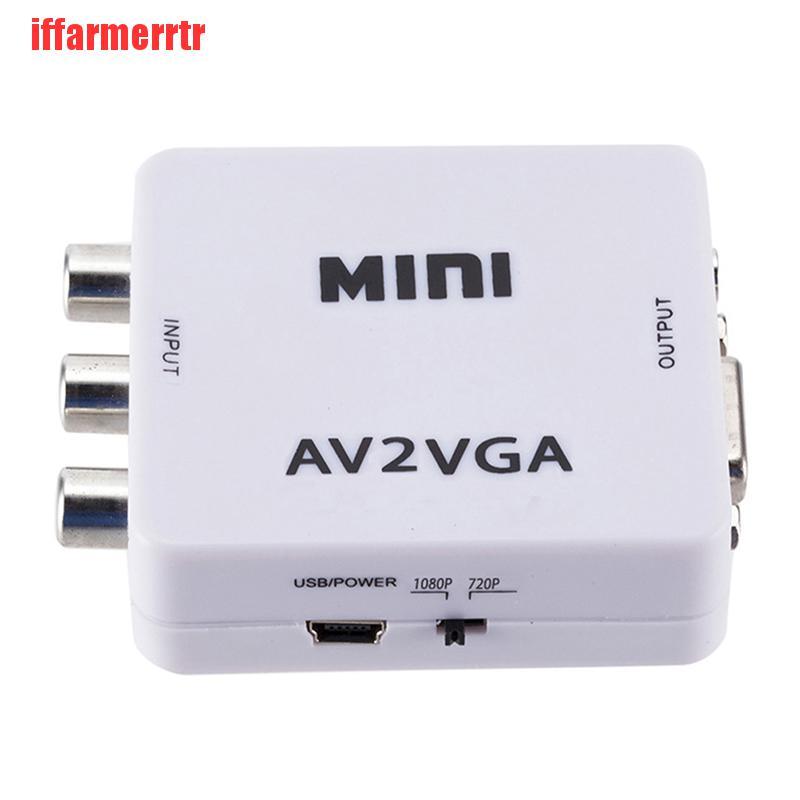 Bộ Chuyển Đổi Video Av Rca Sang Vga Hd 1080p Chất Lượng Cao