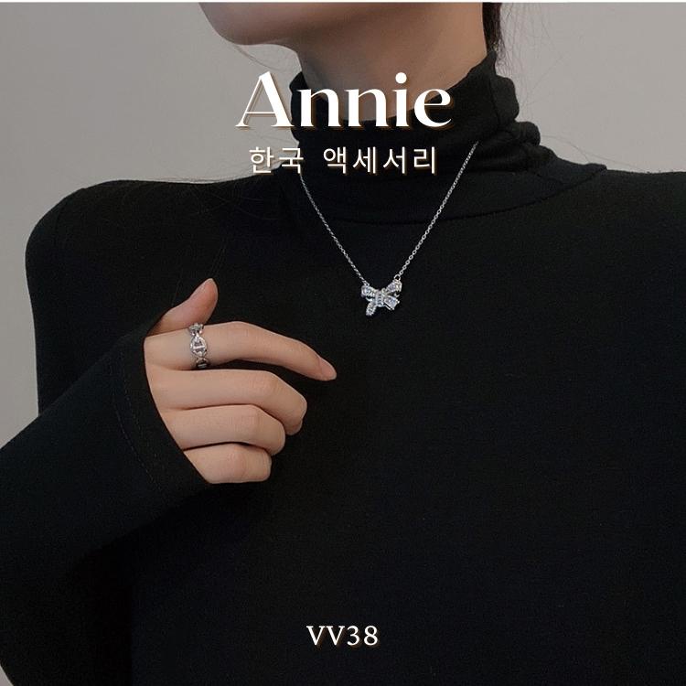 Dây chuyền nơ pha lê cao cấp thanh lịch dành cho nữ ANNIE VV38